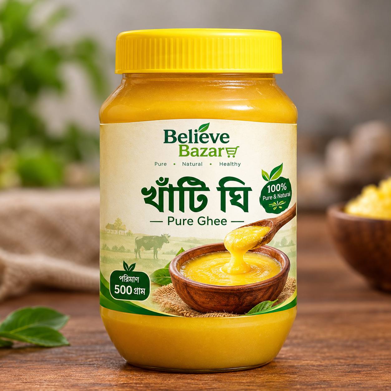 ১০০% খাঁটি গাওয়া ঘি | Premium Pure Cow Ghee